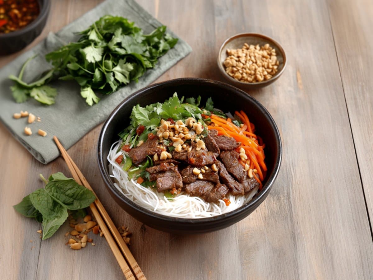 Image de la recette pour préparer Bobun au boeuf